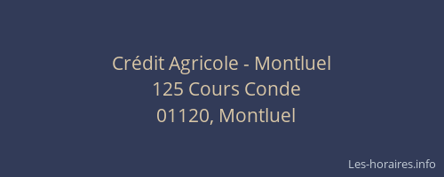 Crédit Agricole - Montluel