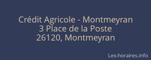 Crédit Agricole - Montmeyran