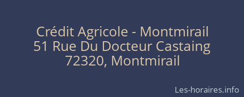 Crédit Agricole - Montmirail