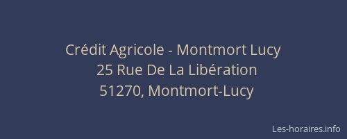 Crédit Agricole - Montmort Lucy