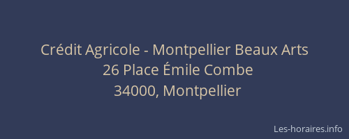 Crédit Agricole - Montpellier Beaux Arts