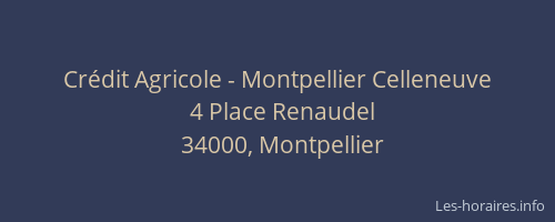Crédit Agricole - Montpellier Celleneuve