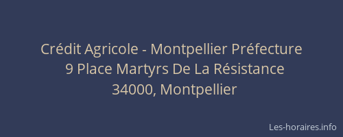 Crédit Agricole - Montpellier Préfecture