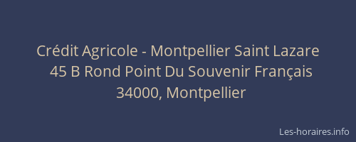 Crédit Agricole - Montpellier Saint Lazare