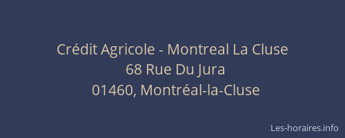 Crédit Agricole - Montreal La Cluse