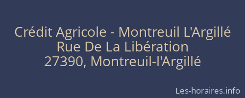 Crédit Agricole - Montreuil L'Argillé