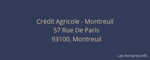 Crédit Agricole - Montreuil
