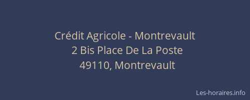 Crédit Agricole - Montrevault
