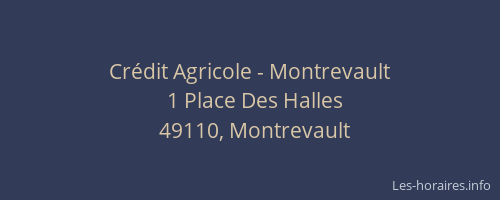 Crédit Agricole - Montrevault