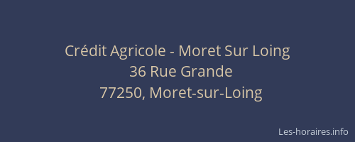Crédit Agricole - Moret Sur Loing