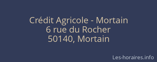 Crédit Agricole - Mortain