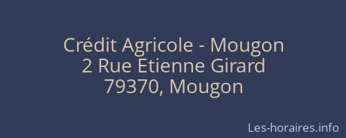 Crédit Agricole - Mougon