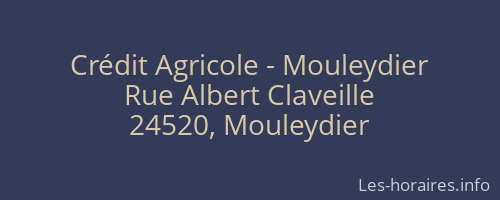 Crédit Agricole - Mouleydier