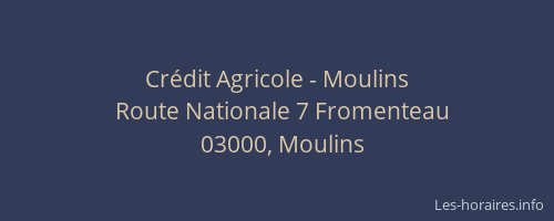 Crédit Agricole - Moulins