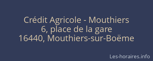 Crédit Agricole - Mouthiers