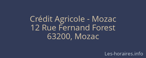 Crédit Agricole - Mozac