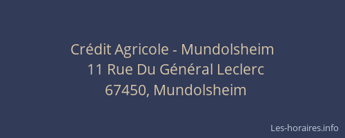 Crédit Agricole - Mundolsheim