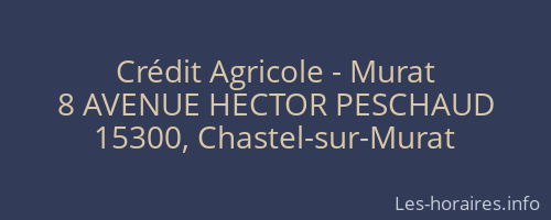Crédit Agricole - Murat