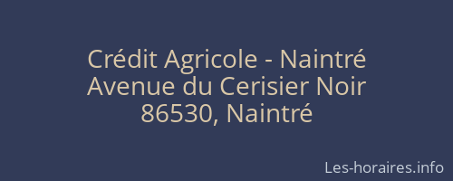 Crédit Agricole - Naintré