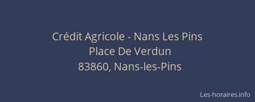 Crédit Agricole - Nans Les Pins