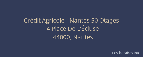 Crédit Agricole - Nantes 50 Otages