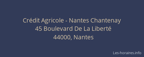 Crédit Agricole - Nantes Chantenay
