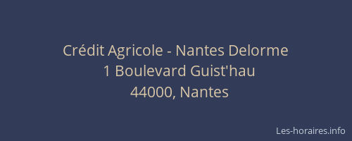 Crédit Agricole - Nantes Delorme