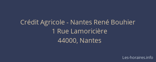 Crédit Agricole - Nantes René Bouhier