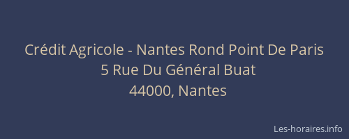 Crédit Agricole - Nantes Rond Point De Paris