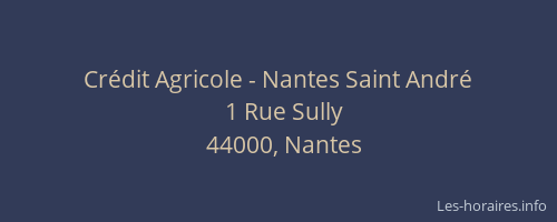 Crédit Agricole - Nantes Saint André