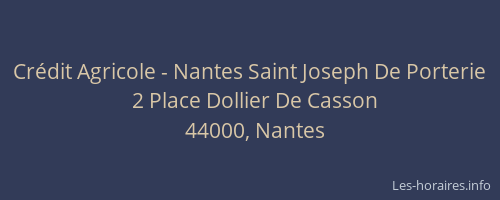 Crédit Agricole - Nantes Saint Joseph De Porterie