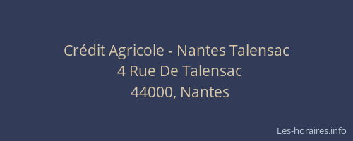 Crédit Agricole - Nantes Talensac