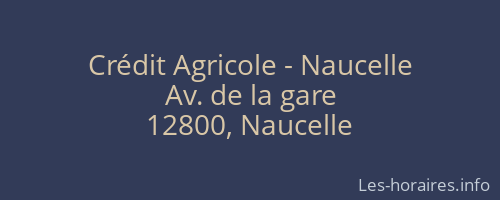 Crédit Agricole - Naucelle