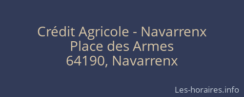 Crédit Agricole - Navarrenx