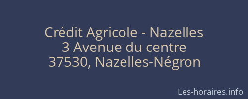 Crédit Agricole - Nazelles