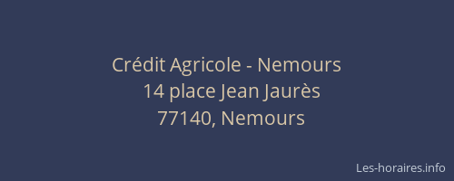 Crédit Agricole - Nemours