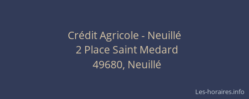 Crédit Agricole - Neuillé