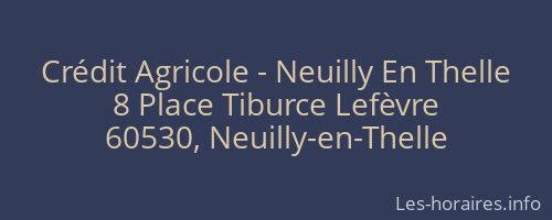 Crédit Agricole - Neuilly En Thelle