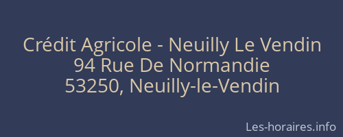 Crédit Agricole - Neuilly Le Vendin