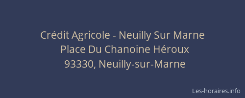 Crédit Agricole - Neuilly Sur Marne