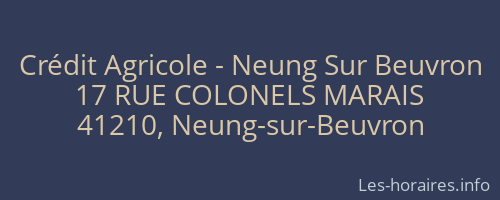 Crédit Agricole - Neung Sur Beuvron