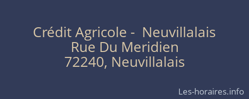 Crédit Agricole -  Neuvillalais