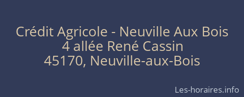 Crédit Agricole - Neuville Aux Bois