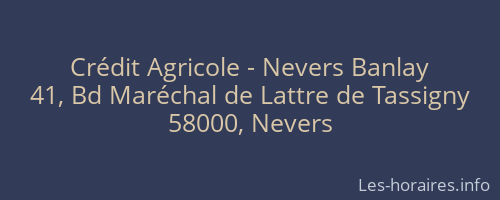 Crédit Agricole - Nevers Banlay