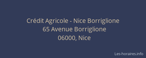 Crédit Agricole - Nice Borriglione