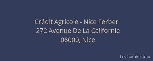 Crédit Agricole - Nice Ferber