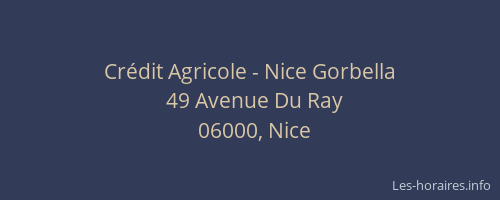Crédit Agricole - Nice Gorbella