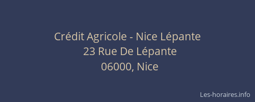 Crédit Agricole - Nice Lépante
