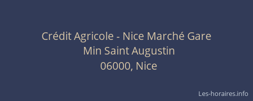 Crédit Agricole - Nice Marché Gare
