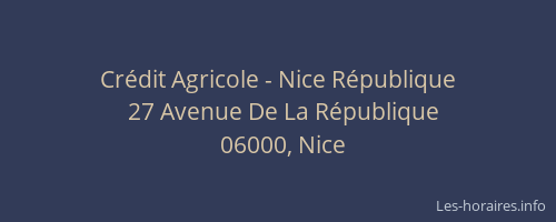 Crédit Agricole - Nice République